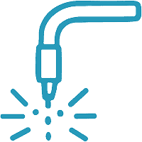 Illustration of welding torch